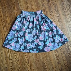 Vintage Gitano High-waisted Floral Skirt